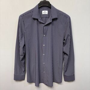 Mizzen + Main Men Button Shirt Top Size XL X-Large Trim Fit Plaid D004 -5